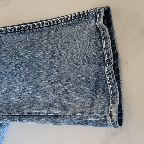 Grace Medium Wash Jeans embroidery Bling Pockets - Picture 13 of 14